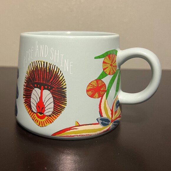 OPALHOUSE Rise and Shine BABOON Jungle Porcelain Mug ~ Monkeys ~ Africa - Picture 7 of 10